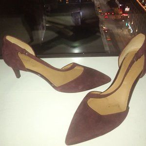 Dark Purple Calvin Klein Kitten Heels